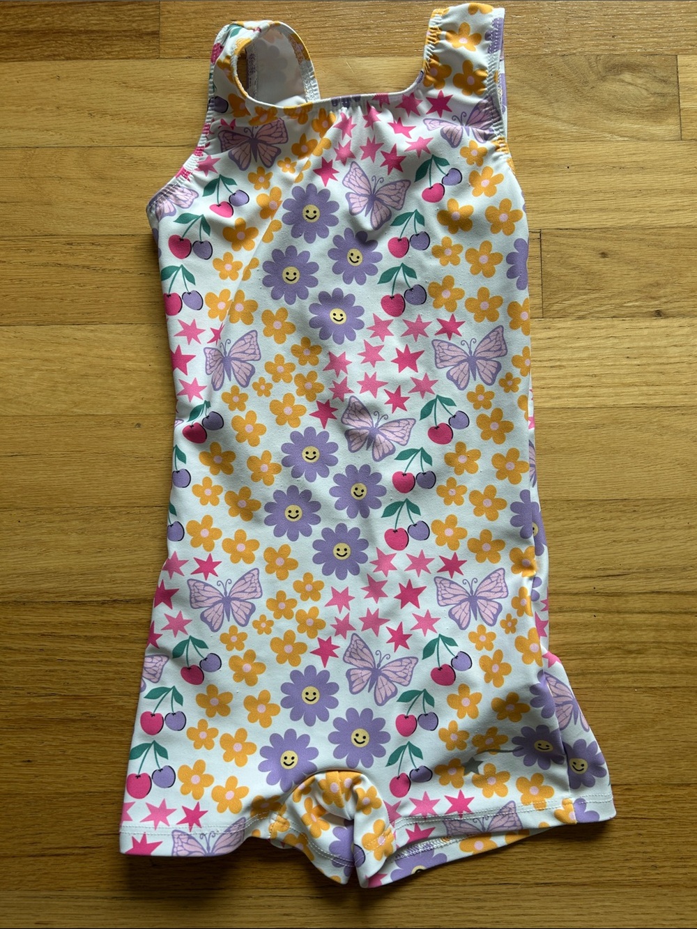 Destira Girls Gymnastics Unitard Size CS Child Small Daisy Smile